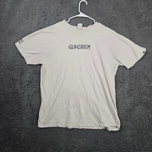 Vintage Quiksilver Graphic T-Shirt Men's Large Short Sleeve‎ Surf Skate Casual